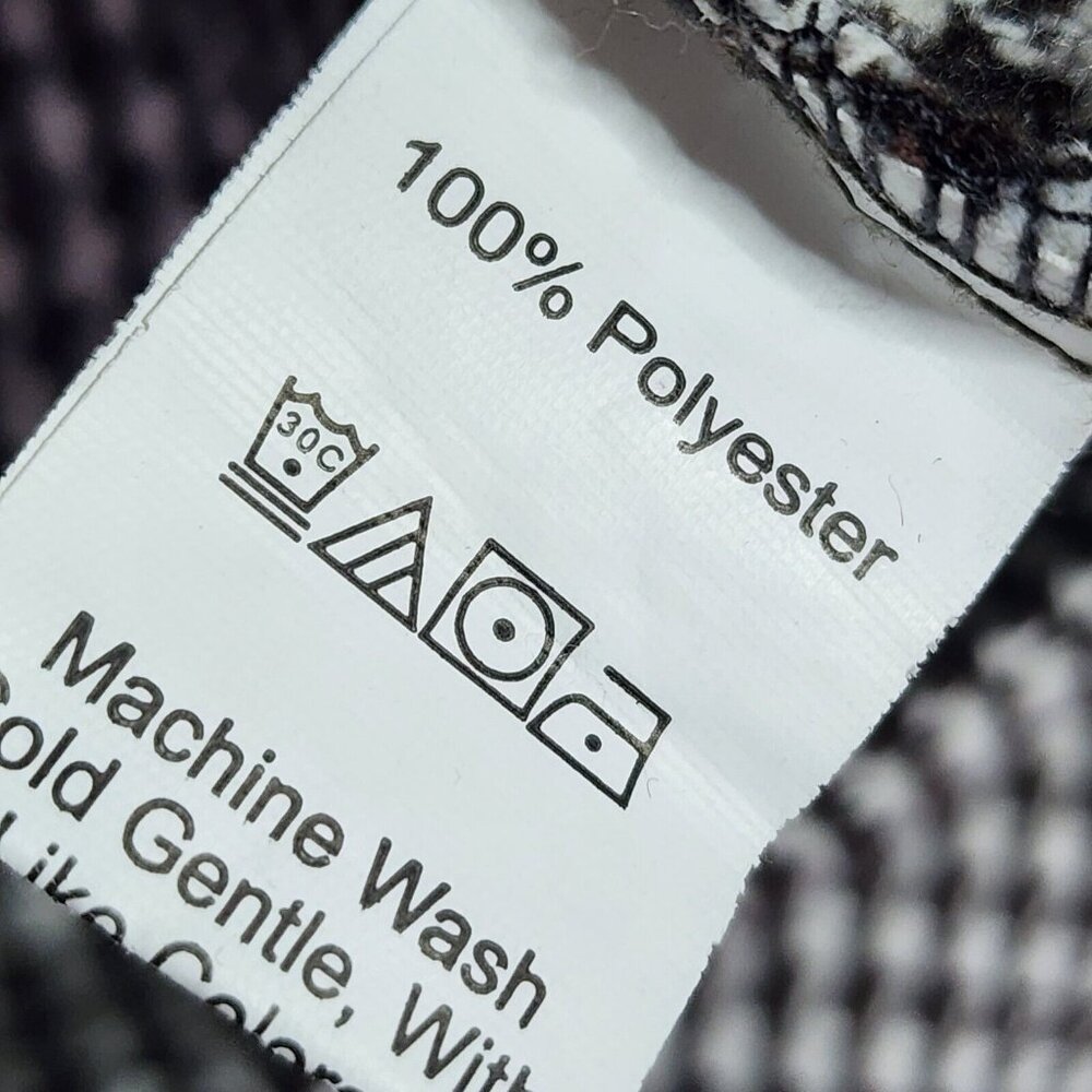 Shein Curve Brown White Houndstooth Pattern A Lin… - image 5